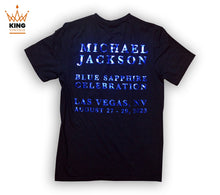 Load image into Gallery viewer, Michael Jackson | Blue Sapphire Celebration T-Shirt - Las Vegas

