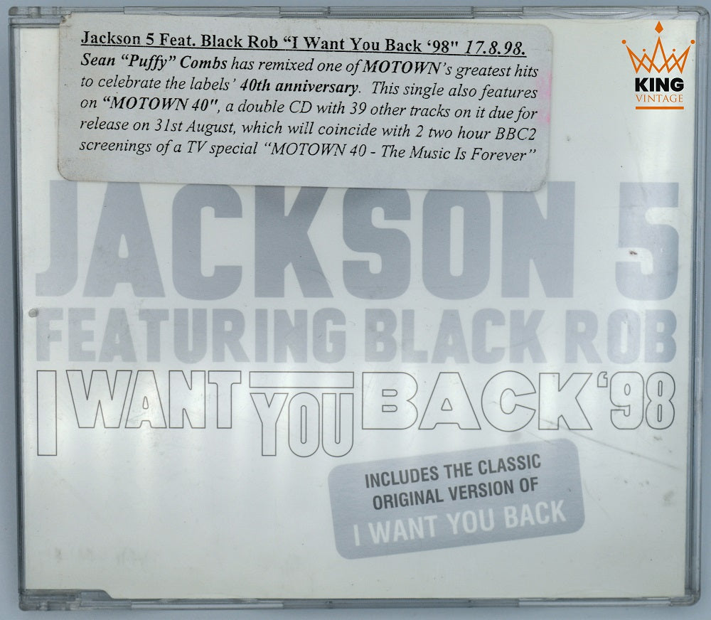 Jackson 5 Feat. Black Rob | I Want You Back'98 CD Promo [EU]