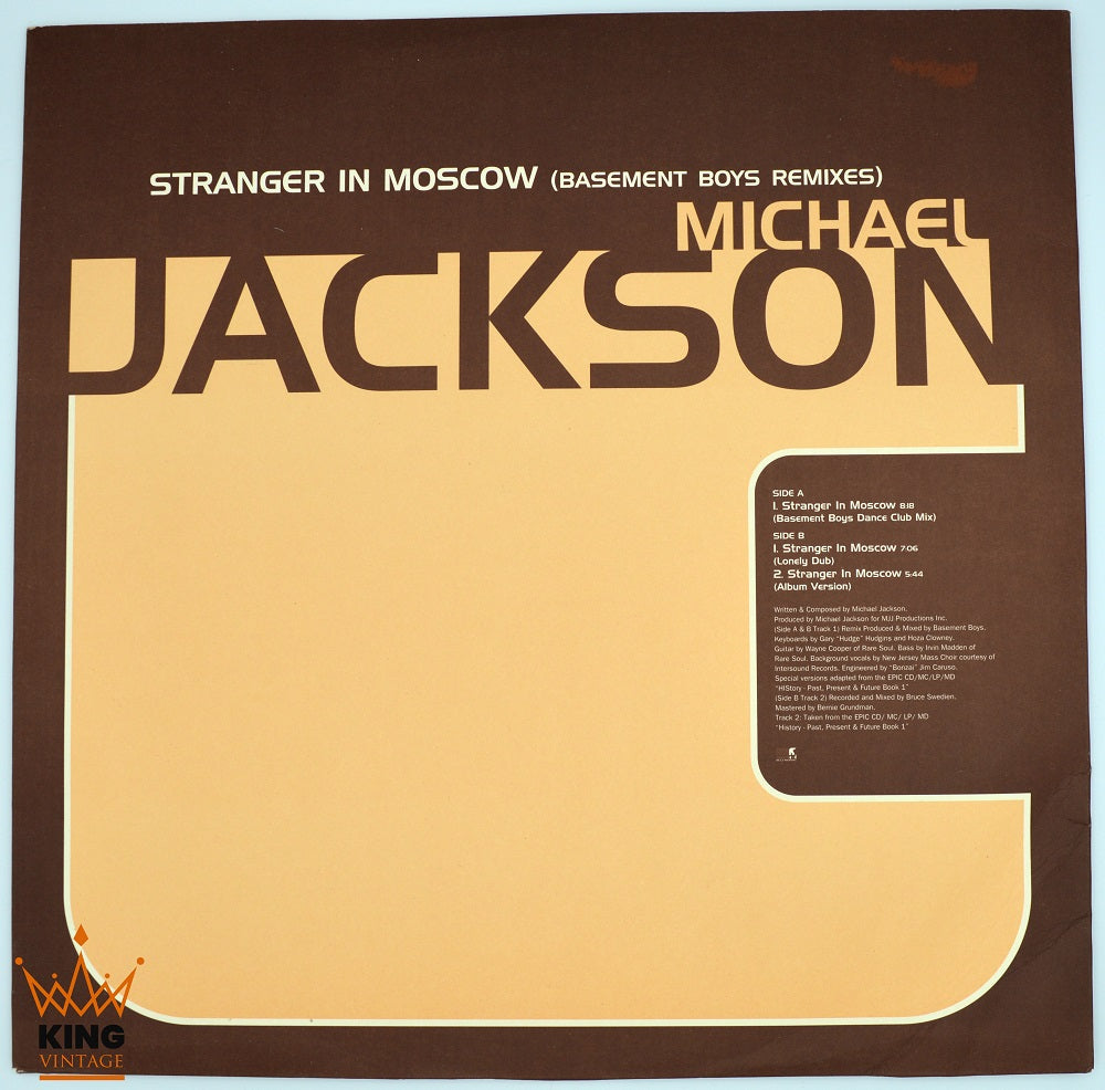 Michael Jackson - Stranger In Moscow (Basement Boys remixes) Promo 12