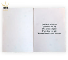 Load image into Gallery viewer, Set of 2 &quot;Santa Claus Is Coming To Town&quot; Christmas Cards MJVibe special
