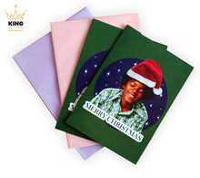 Load image into Gallery viewer, Set of 2 &quot;Santa Claus Is Coming To Town&quot; Christmas Cards MJVibe special
