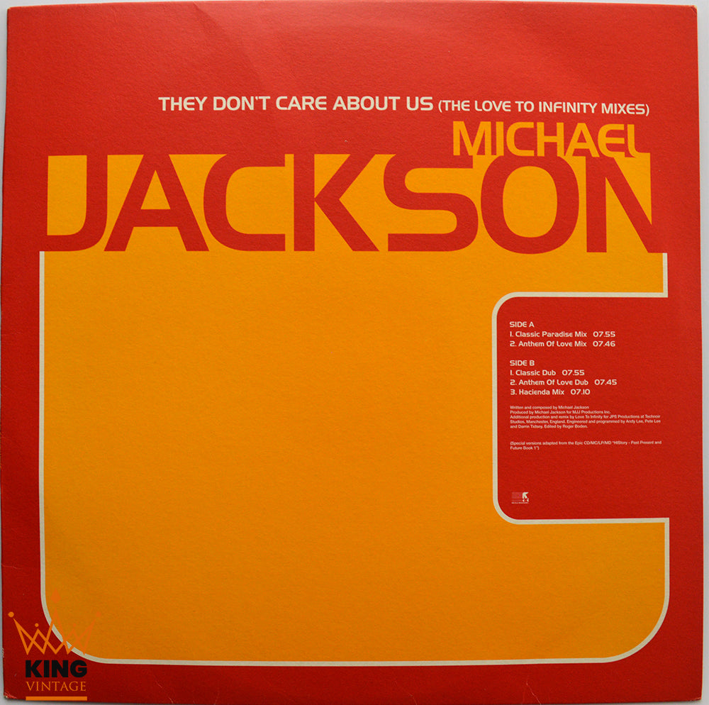 Michael Jackson - They Don't Care About Us (the love to infinity mixes) Promo 12