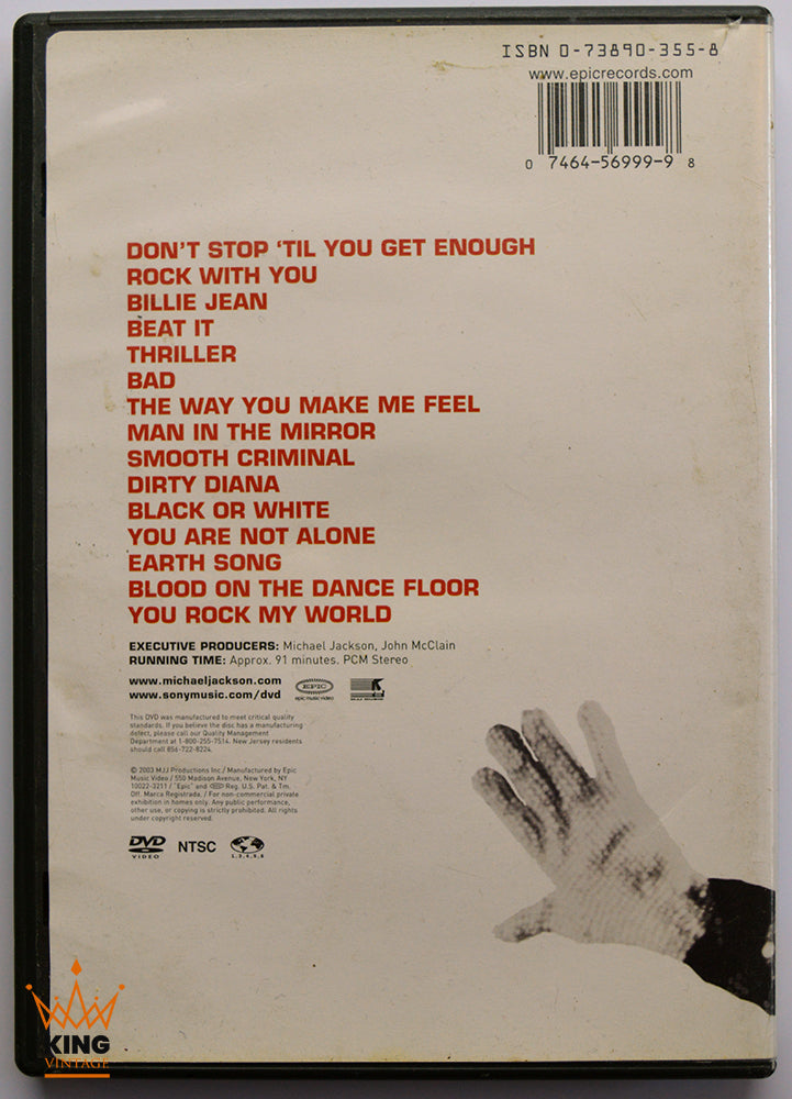 Michael Jackson | Number Ones DVD (Black or White Cover) [USA