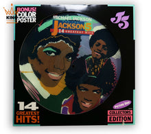 Load image into Gallery viewer, The Jackson 5 | 14 Greatest Hits! LP Picture Disc (with Glove &amp; Poster) [USA]
