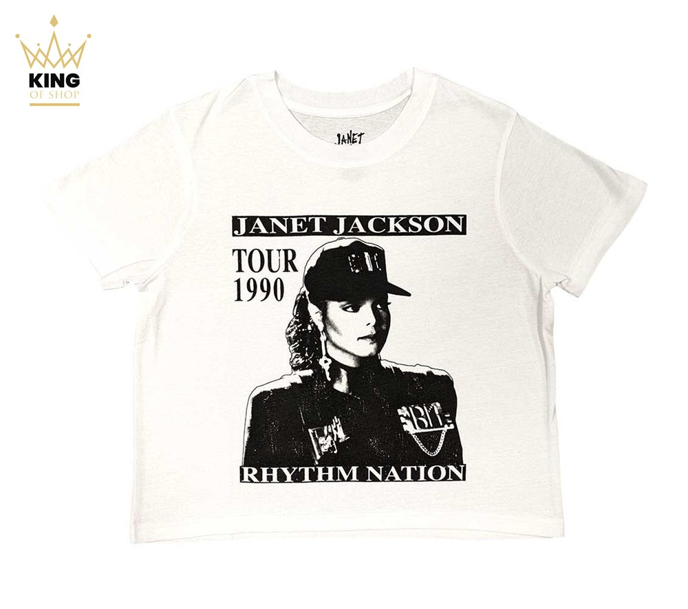 Janet Jackson | Rhythm Nation Tour 1990 Crop Top – King Of Shop