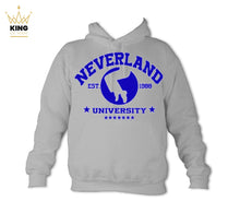 Load image into Gallery viewer, Kingvention Neverland University Grey Hoodie
