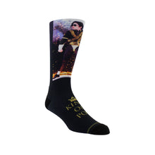 Load image into Gallery viewer, Michael Jackson | MJ One King Of Pop Black &amp; Gold Socks
