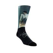 Load image into Gallery viewer, Michael Jackson | MJ One Bad Tour Black &amp; Silver Socks

