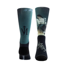 Load image into Gallery viewer, Michael Jackson | MJ One Bad Tour Black &amp; Silver Socks

