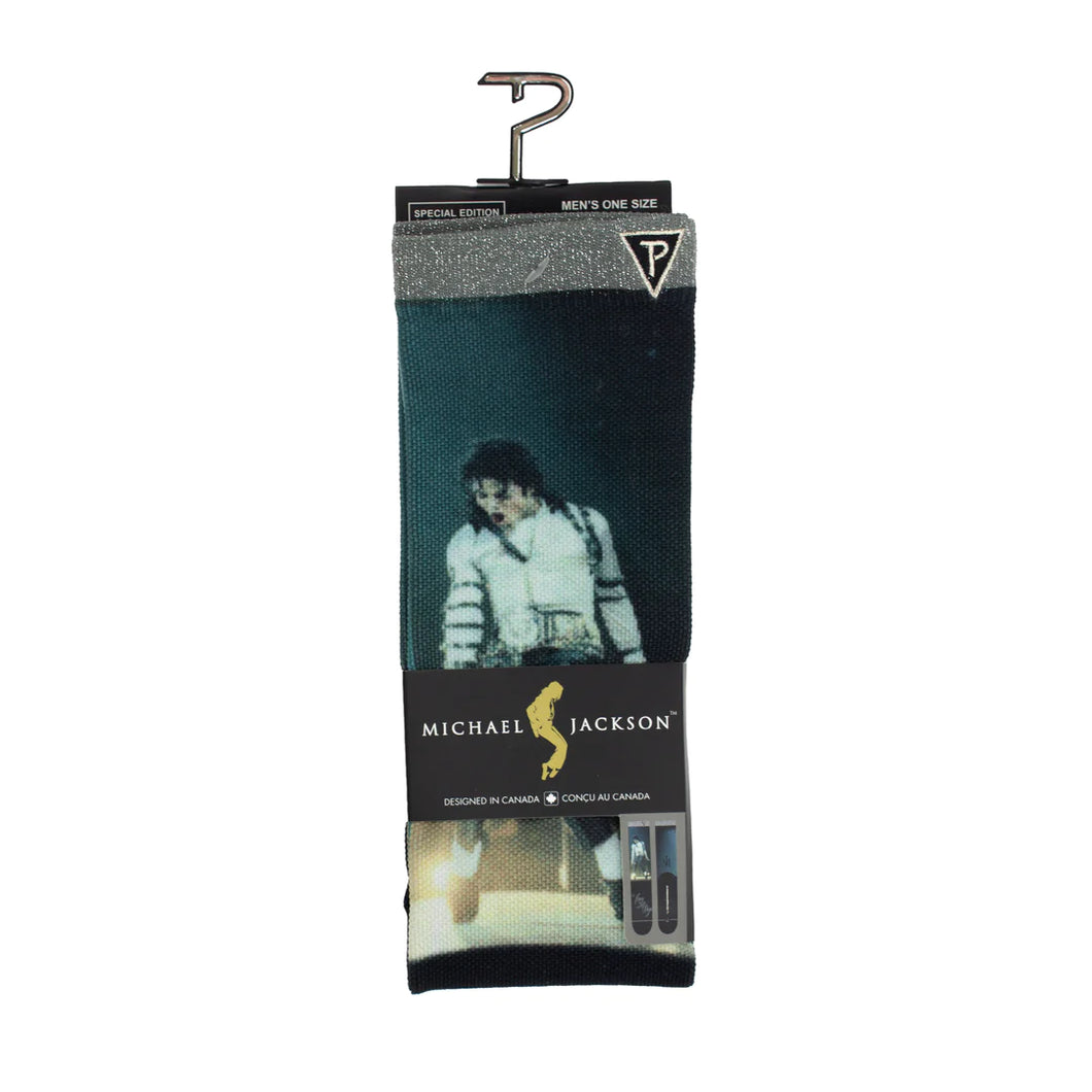 Michael Jackson | MJ One Bad Tour Black & Silver Socks