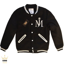Load image into Gallery viewer, Michael Jackson | MJ ONE &quot;MJ&quot; Logo Varsity Jacket
