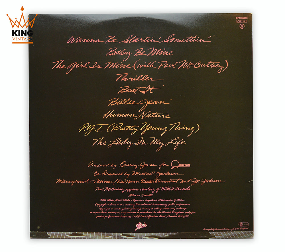 Michael Jackson Thriller LP UK King Of Shop Michael Jackson michael-jackson-thriller-lp-uk-king-of-shop-michael-jackson