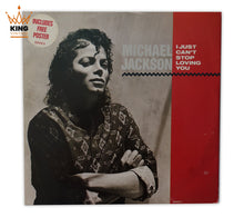 Load image into Gallery viewer, Michael Jackson | I Just Can&#39;t Stop Loving You 12&quot; Single with Poster [UK]
