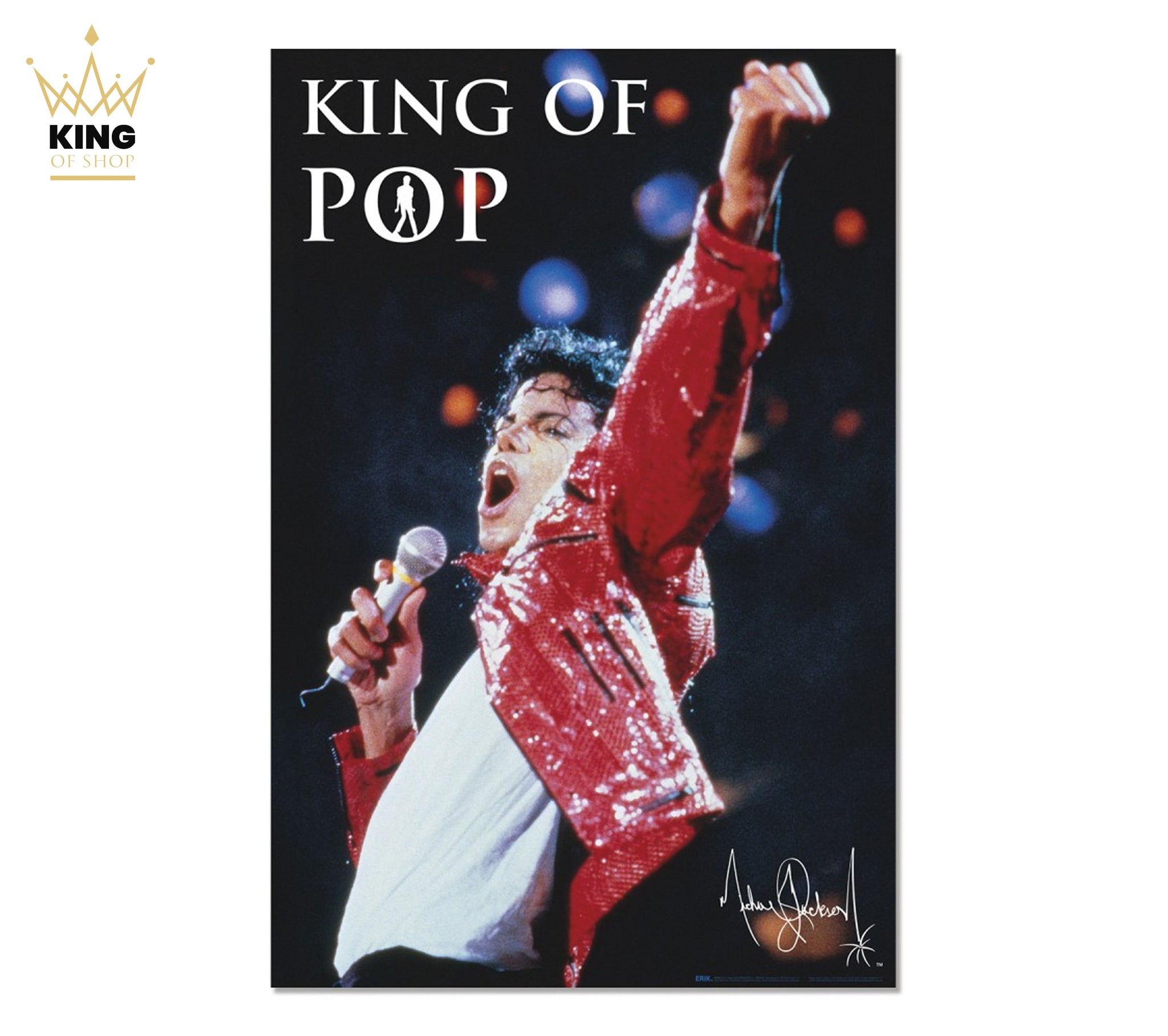 アート・デザイン・音楽 Michael Jackson KING OF POP Michael Jackson | King of Pop Poster – King Of Shop - Michael