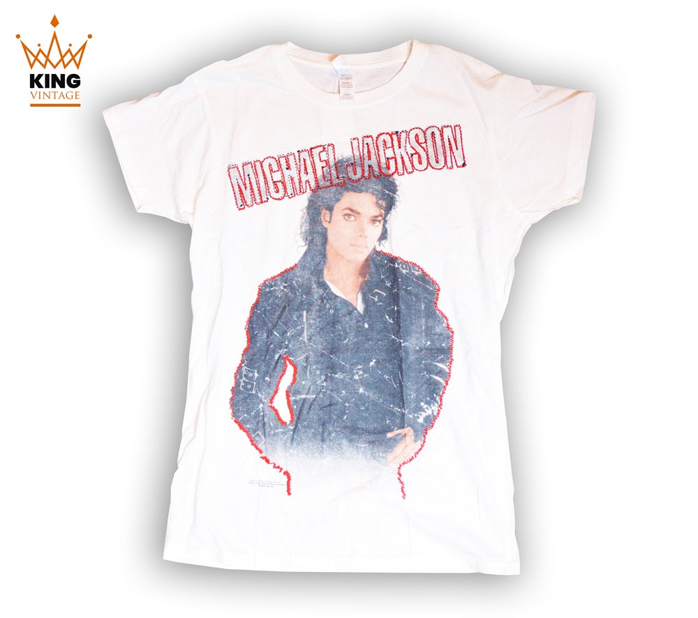 Michael Jackson | BAD Stitched Ladies T-Shirt