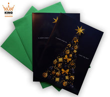 Load image into Gallery viewer, Set of 2 &quot;Moonwalker Tree&quot; Christmas Cards MJVibe special
