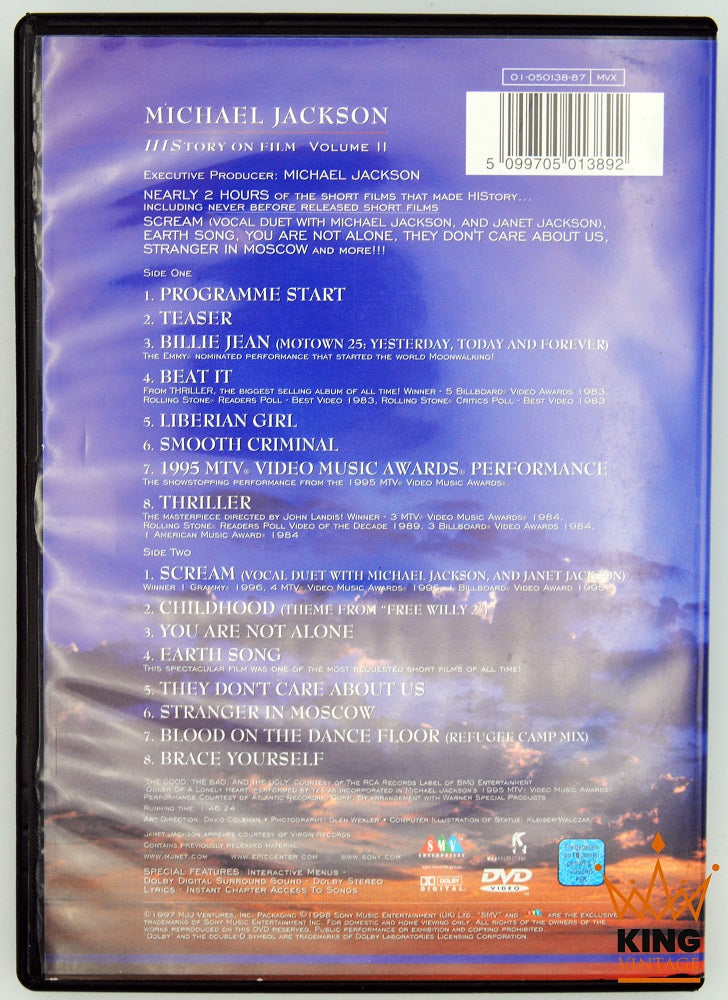 Michael Jackson | HIStory On Film Volume II DVD [EU] – King Of