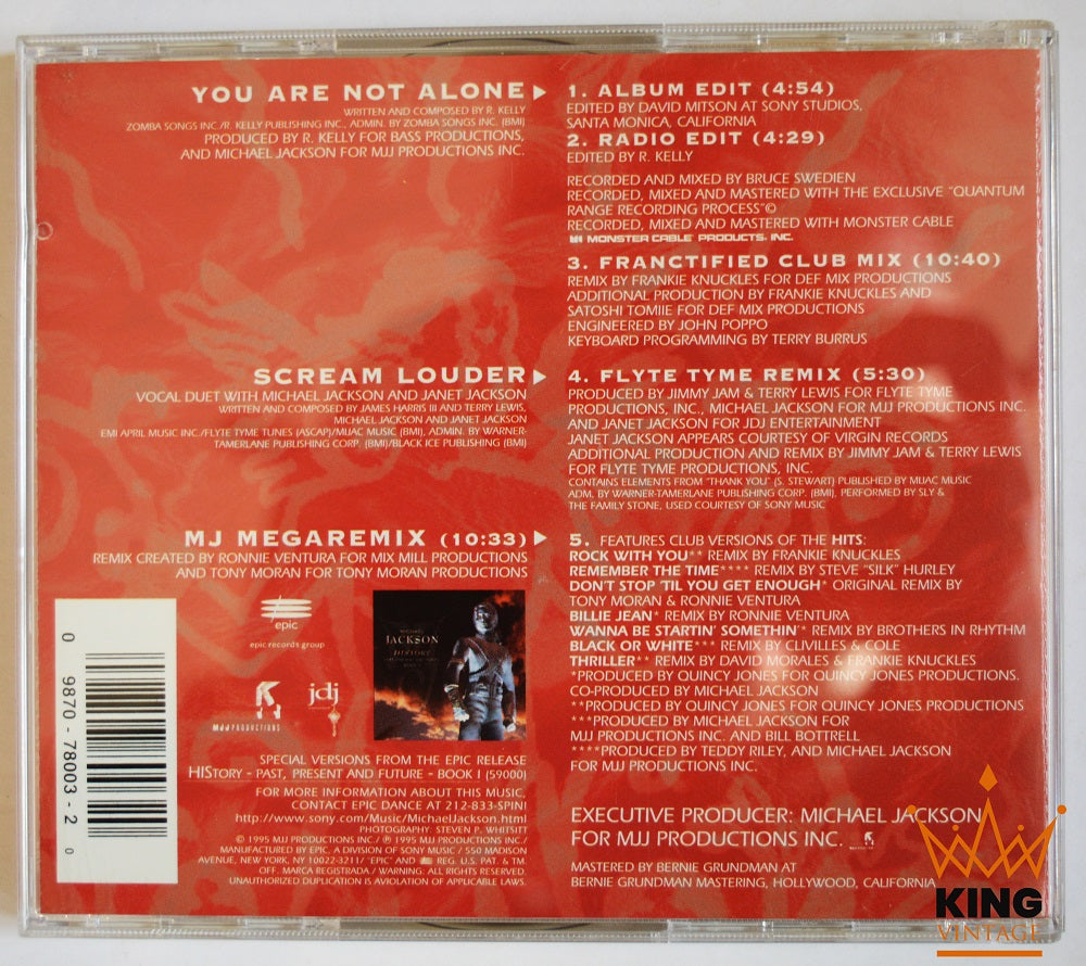 Michael Jackson | You Are Not Alone CD Single [US] – King Of Shop