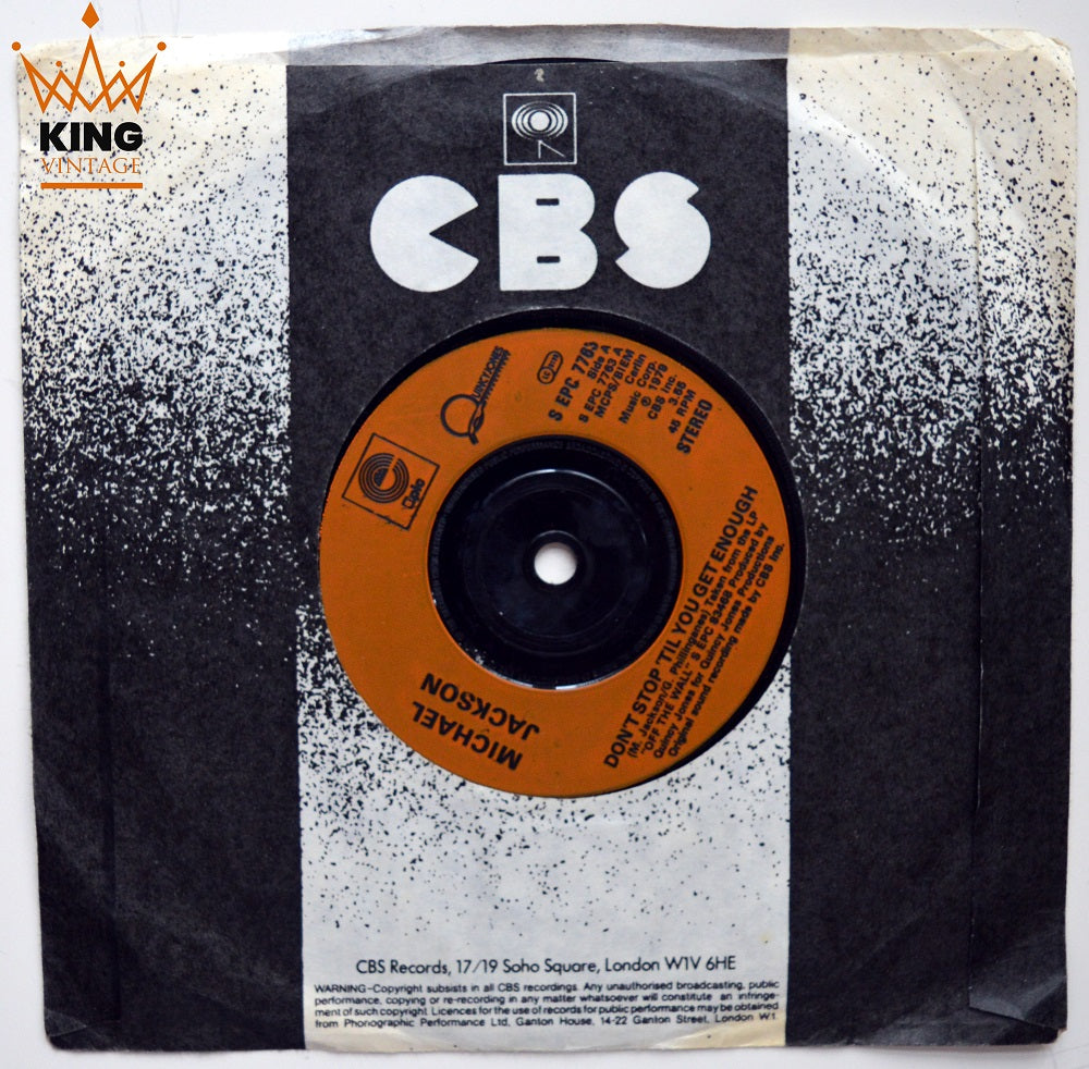 Michael Jackson - Don't Stop 'Til You Get Enough CBS Label 7