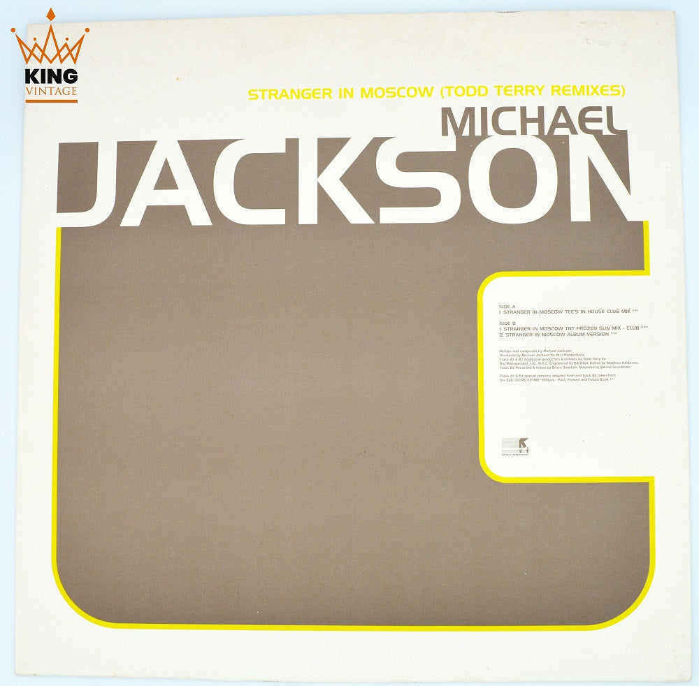 Michael Jackson - Stranger In Moscow (Todd Terry Remixes) Promo 12