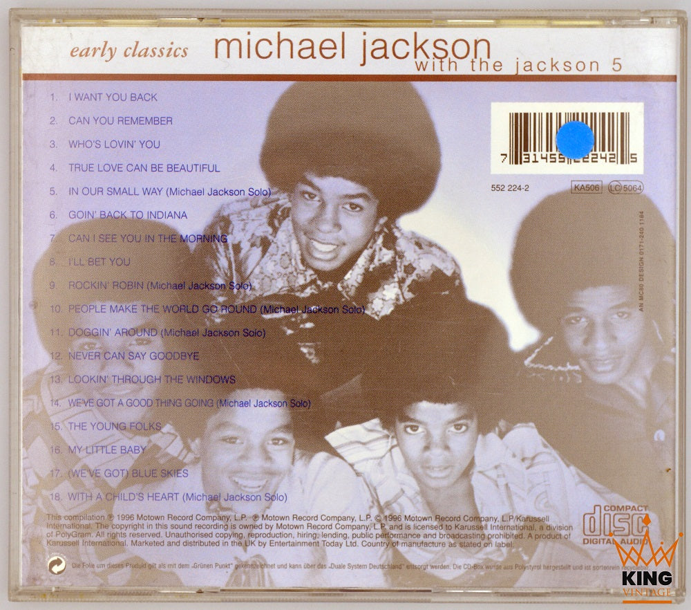 Michael Jackson with the Jackson 5 | Early Classics CD Compilation